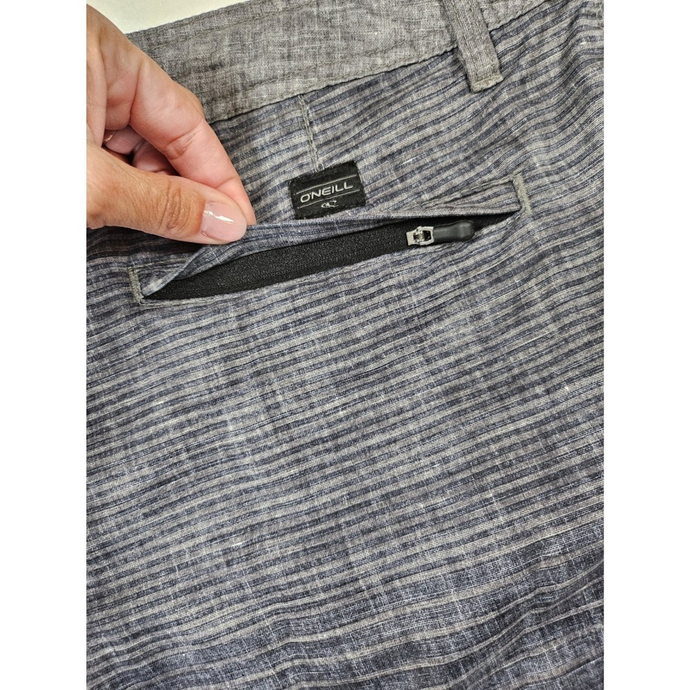 O'Neill Hybrid Shorts Mens 34 Gray Heathered Board Shorts Surf Swim Trunks - Picture 8 of 14